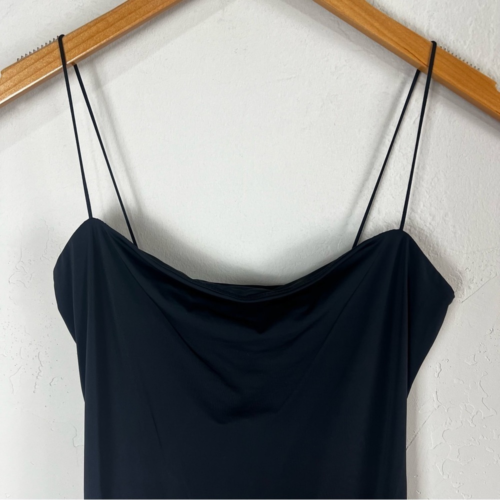 Aritizia Ten by Babaton Black‎ Stretch Bodycon Spaghetti Strap Mini Dress Small - Picture 2 of 13